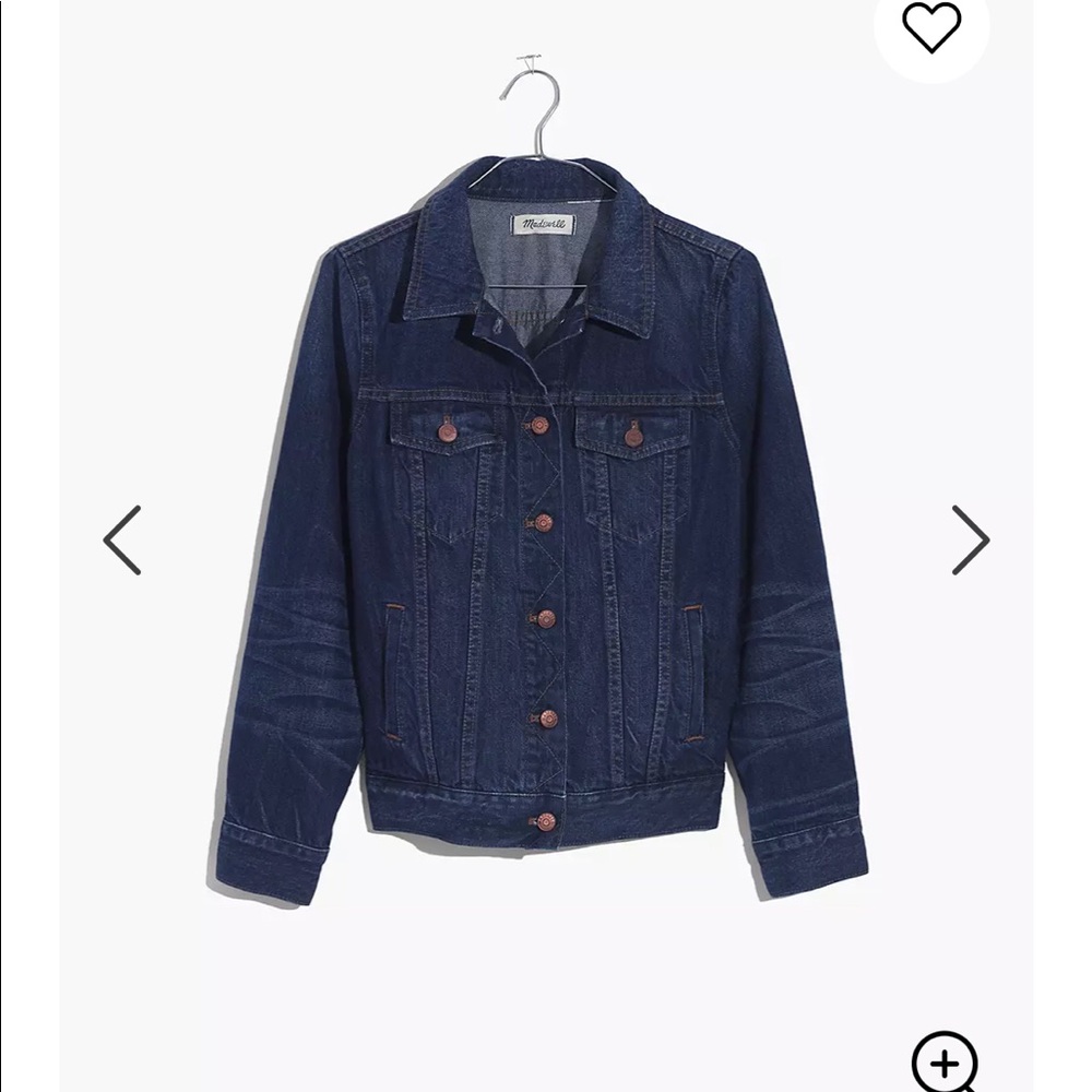 Madewell the Jean Jacket in Briarwood Wash